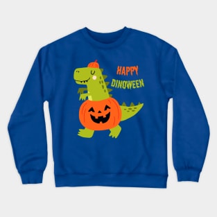 happpy halloween cute dinosaur Crewneck Sweatshirt